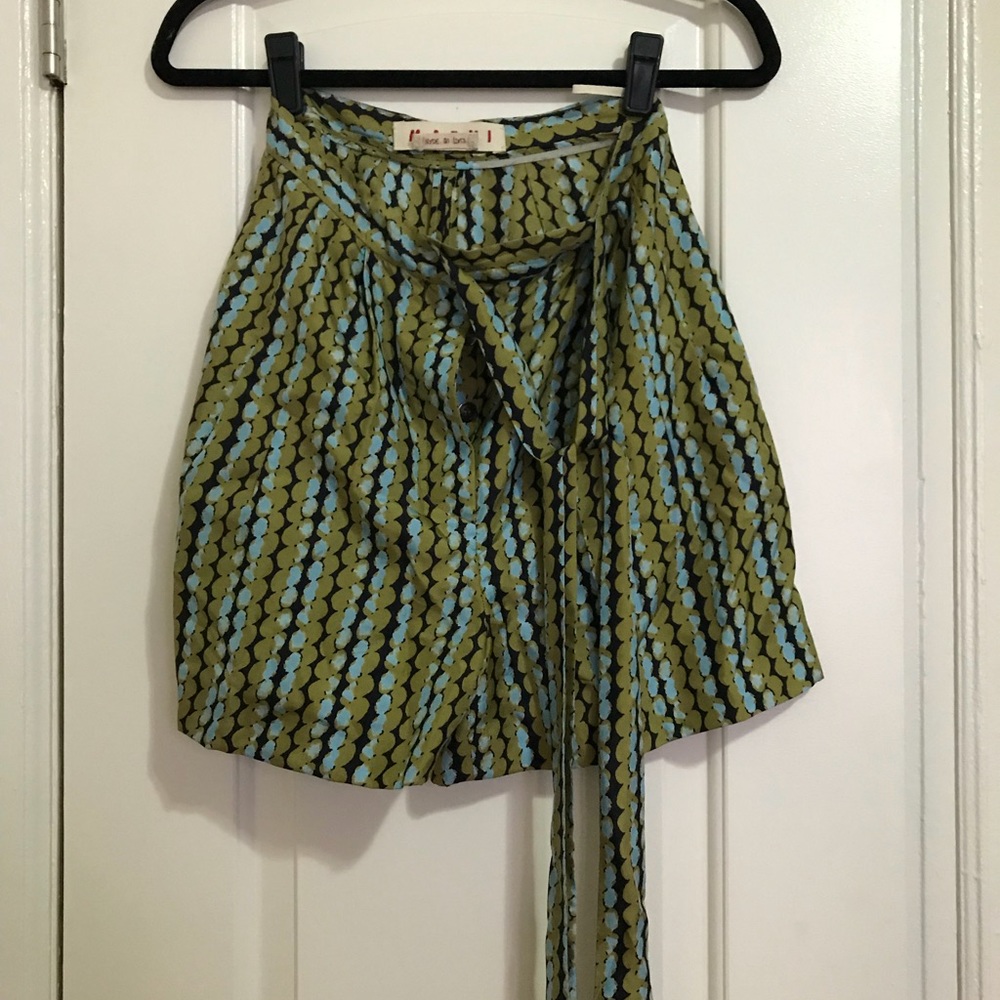 Marni Silk printed shorts